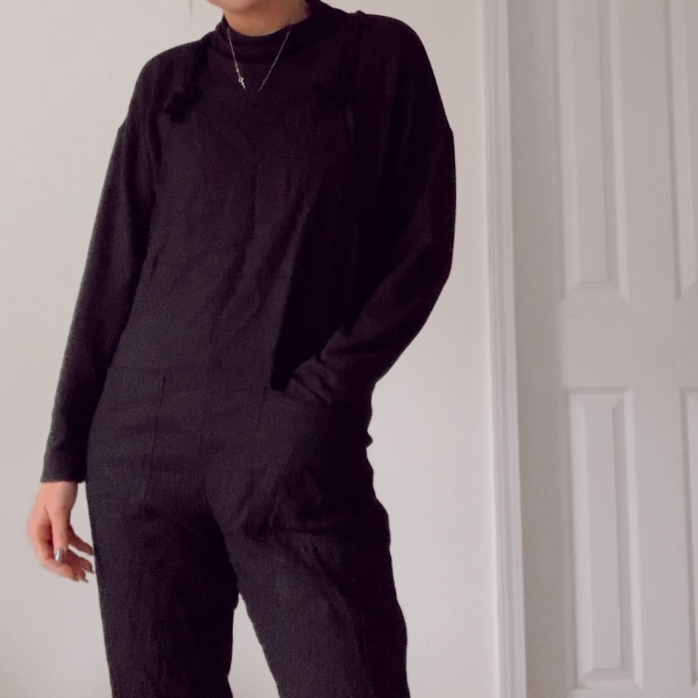 black boutique jumpsuit overalls NEVER WORN